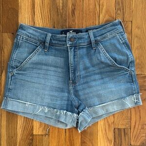 Hollister Blue Jean Shorts Relaxed Fit